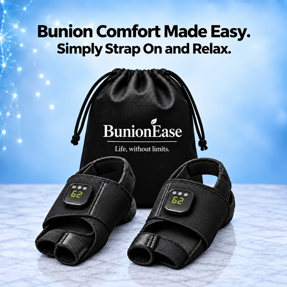 BunionEase bunion corrector pair with carry bag